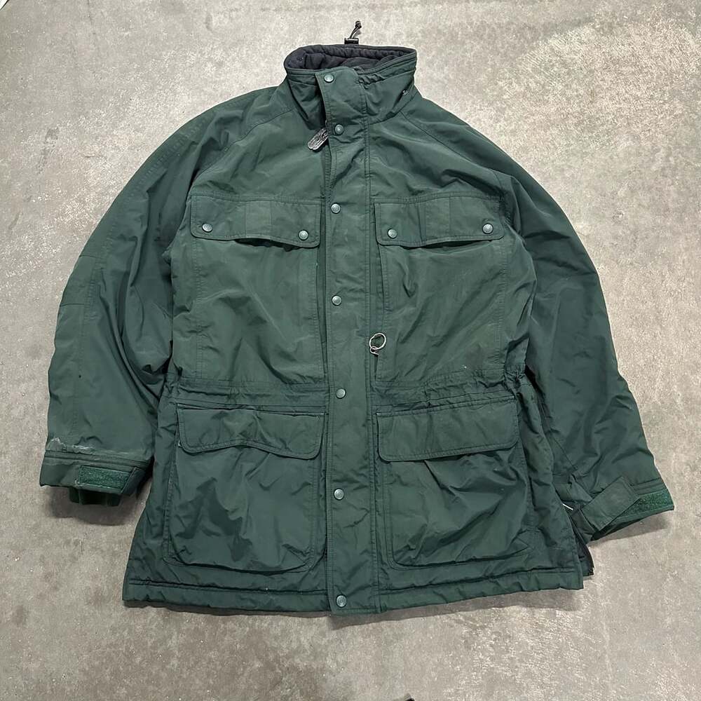 90s L.L. Bean Field Jacket Mens Tall Large Fleece Lined Utility Hunting Coat